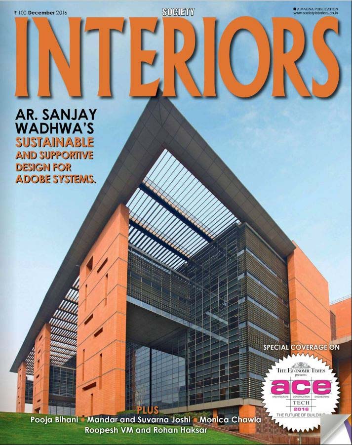 Magazine cover featuring interior photography by Sartaj Films