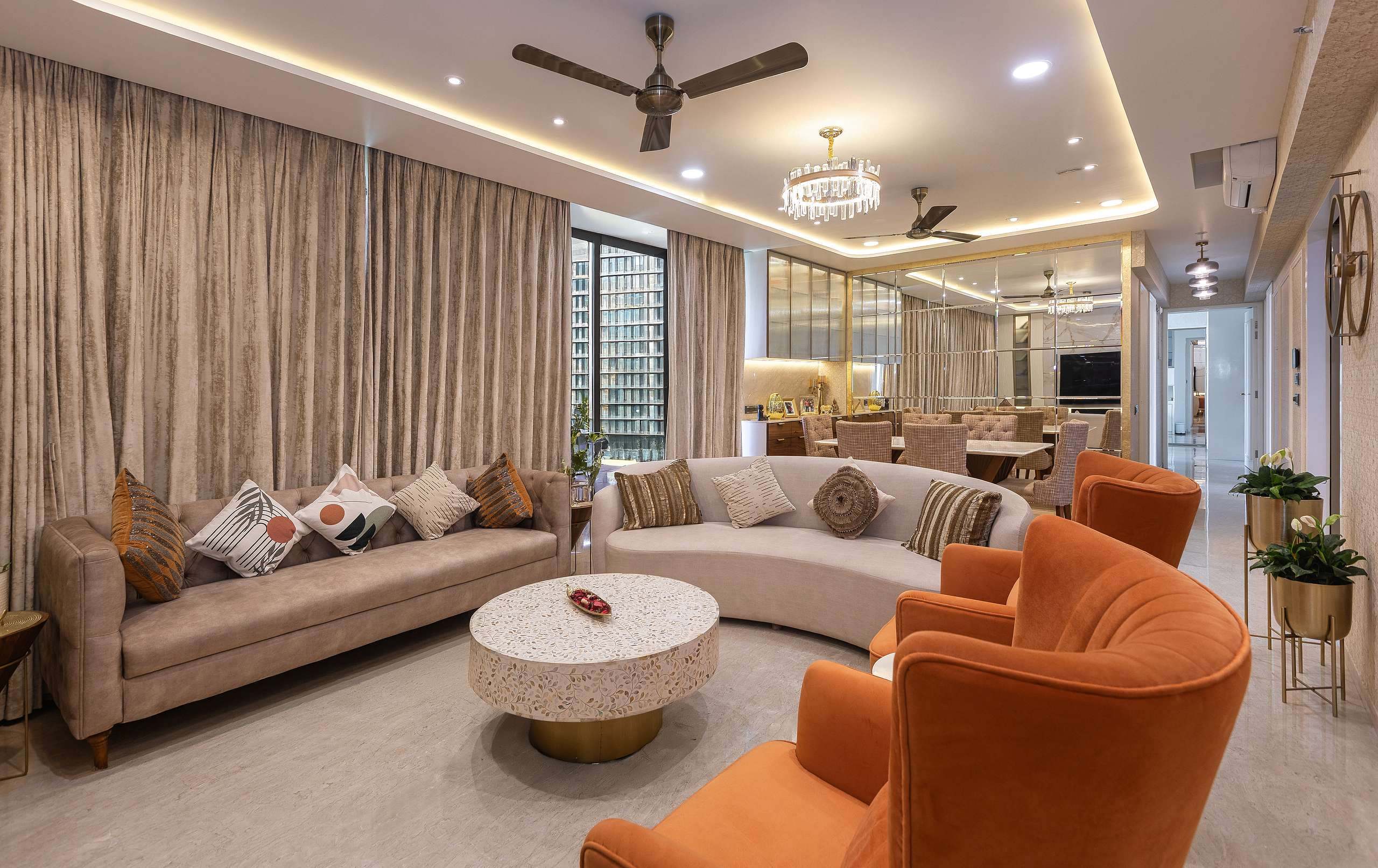 Luxury living room interior photographed by Sartaj Films